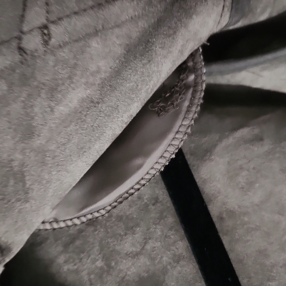 BLANK NYC | Faux suede jacket open front military green sz 1X - Picture 6 of 6